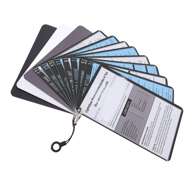 Cheat Sheet Cards, Camera Settings Cheat Sheets Pocket Sized Plastic Tear for DSLR