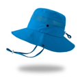 thumbnail image 1 of Children Summer Flap Cap Adjustable Wide Brim Cap Boy Girl Bucket Hats UV Protection Outdoor Beach Sun Hat, 1 of 6