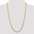 thumbnail image 2 of 14K Yellow Gold 4.5mm Diamond Cut Quadruple Rope Chain 22 Inch, 2 of 6