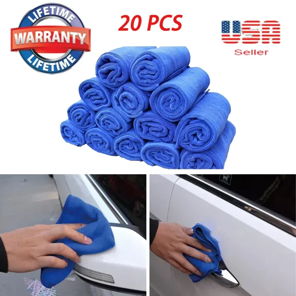 20X Car Polishing Detailing Towel Microfiber Cleaning No Scratch Polishing Us