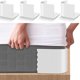 thumbnail image 3 of Clips de silicona para esquinas de sábanas | Sujetadores ajustables antideslizantes para sábanas | Fijadores invisibles para asegurar la ropa de cama | Paquete de 4 | Compatible con todas las, 3 of 6