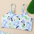 thumbnail image 5 of Yuanyu 8-12T Girls 2Pcs Swimsuit Kids Bikini Swimwear Outfits Child Prining Tankini Bathing Suit Set, 5 of 8