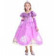 thumbnail image 5 of Princess Dresses Costume for Birthday Party Christmas Costume Dress Up with Rich Accessories for Toddler Girls 3-12 Years, 5 of 6