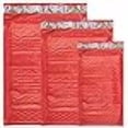 thumbnail image 3 of 30 Assorted, 4x8, 6x10, 8x12 Inch Colored Poly Bubble Mailers, All 3 Sizes, Self Sealing Padded Envelopes with Kiss Lip Stickers (Red), 3 of 4