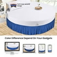 thumbnail image 4 of SGI Bedding Round Bed Skirt |Wrap Around Microfiber Bed Skirt | Fade Resistant, Wrinkle Free, Anti-static, Decorative, Extra Storage Space, Clutter-Free | 87" Diameter / 14" Drop, Egyptian Blue, 4 of 8