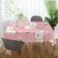 thumbnail image 5 of SKYSONIC Easter Bunny Flowers Rectangle Tablecloth Spill-Proof Polyester Table Cloth Table Cover for Kitchen Dining Picnic Holiday Party Decoration,60x120 Inch, 5 of 7
