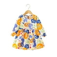thumbnail image 3 of Esaierr Toddler Kids Girls Cotton Dress Print Casual Dresses Fall Winter Bottom Dress Girls Clothes for 1-8 Years, 3 of 9