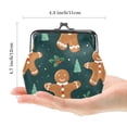 thumbnail image 2 of Man Stylish Microfiber Coin Purse with Zinc Alloy Jaws, 4.3x4.7 in/11x12 cm Size, 2 of 7