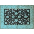 thumbnail image 1 of Ahgly Company Indoor Rectangle Oriental Light Blue Traditional Area Rugs, 4' x 6', 1 of 4
