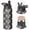 Black, variant on Modern 18 oz Insulated Stainless Steel Water Bottle with Straw & Cleaning Brush , Leakproof, BPA-Free, 304 Stainless Steel, Wide Mouth, Travel Mug for Car, Gym, Office