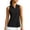*1-Black, variant on Women's Golf Racerback Collared Tank Top , Ladies' Quick Dry Athletic Workout Blouse , Summer Tennis Sporty Sleeveless Shirt For Women,White,S-3XL