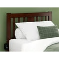 thumbnail image 2 of Pemberly Row Solid Wood Twin Spindle Headboard with USB Turbo Charger in Walnut, 2 of 6