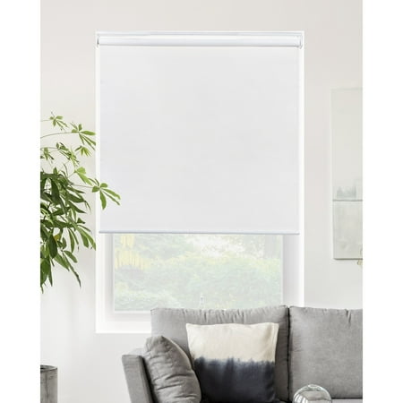 Chicology-CHICOLOGY Blackout Cordless Roller Shades Snap-N -Glide-Byssus White34 Wx72l -ByssusWhite(Blackout) 34 Wx72l -ByssusWhite(Blackout)CHIC AND BUDGET FRIENDLY: Add a modern touch to your home with Chicology s Snap-N -Glide! Our high quality fabrics range in privacy and color  making it easier to find the perfect blind for your windows at an affordable price.IT SNAPS. IT GLIDES: Our cordless roller shades are designed to smoothly glide up and down when you pull the fabricPERFECT SOLUTION FOR YOUR ROOMS: Choose from our top fabrics for the desired privacy and function such as: room darkening  light filtering  natural woven or solar. Our range of colors and fabric roller shades give you the option to find the necessary window treatment for your bedroom  nursery  dining room  living room  office and moreCERTIFIED BEST FOR KIDS: Chicology s cordless roller shades are safe for homes with children and petsSELECT YOUR MOUNT: Our Cordless roller shade can be used for either inside mount or outside mount. For inside mount a minimum 1.5-inch depth is required or a 2.125-inch for a flush inside mount. The width includes a 1/2 inch deduction (industry standard) and the height reaches 72 Chicology  the solution for Simple Affordable BlindsAn easier way to buy blinds onlineProject Success GuaranteeAt Chicology  Do not compromise between style and affordabilityWe believe that style does not have to come at a heavy price. For this reason  our Cordless Roller Shades are a modern window treatment with a chic and user friendly design. Our wide range of colors and textures allow you the freedom to choose a stylish and affordable product to personalize any room. Perfect ForBEDROOM: With our top range of fabrics  we recommend our room darkening fabric to provide the most privacy and blackout environment for your bedroom. LIVING ROOM: Our Snap-N -Glide roller shade offers light filtering and natural woven fabrics to provide privacy while allowing natural light in the room. Our solar fabrics are ideal for windows where you want a bright and inviting environment while protecting against harsh UV rays. NURSERY: Provide a safe environment for your children and pets with our Cordless Roller Shades. Our tangle-free and easy to use operation paired with our blackout fabric is the perfect product for a nursery and has been Certified Best for Kids. DINING ROOM: Enjoy a meal with great company without the glaring sun rays. Chicology s light filtering and natural woven roller shades provide the right amount of privacy without having to compromise the lighting.OFFICE: Add a sleek roller shade for your office windows. Choose from our quality fabrics to tailor to your privacy and light filtering needs. Opt for our blackout shade for total privacy or our natural woven and light filtering window treatment to compliment your office without disturbing your work flow.