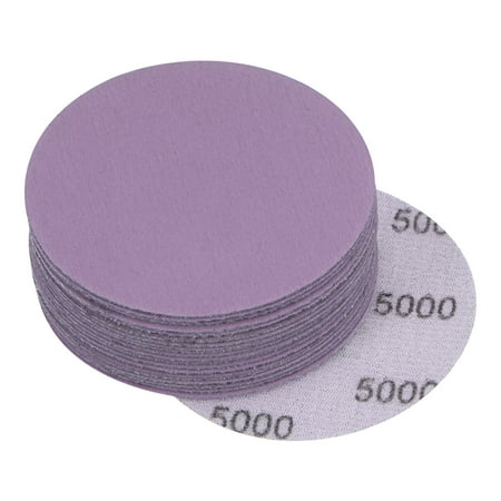 

20 Pack 3-Inch Purple Sanding Discs 5000 Grits Hook & Loop Professional Aluminum Oxide Sandpaper