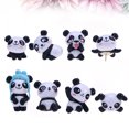 thumbnail image 4 of Miangastore 8 Pcs Panda Plastic Thumbtacks Cartoon Drawing Pin Push Pin Set for Maps Calendar, 4 of 8