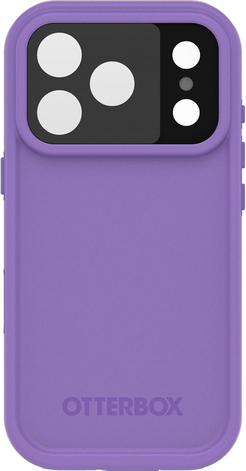 OtterBox iPhone 17 Pro (Only) - FRĒ Series Waterproof Case with MagSafe - Rule of Plum (Purple) - Sleek & Stylish - Waterproof iPhone Case up to 2 Meters - IP68 - Phone Case for Swimming/Snorkeling