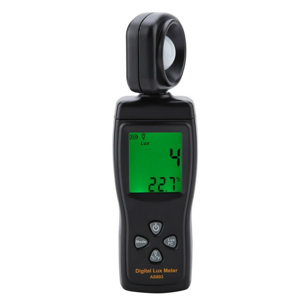Luxómetro LUX, SENSOR INTELIGENTE AS803 Mini grados Luxómetro digital Medidor de lux digital Probado y confiable