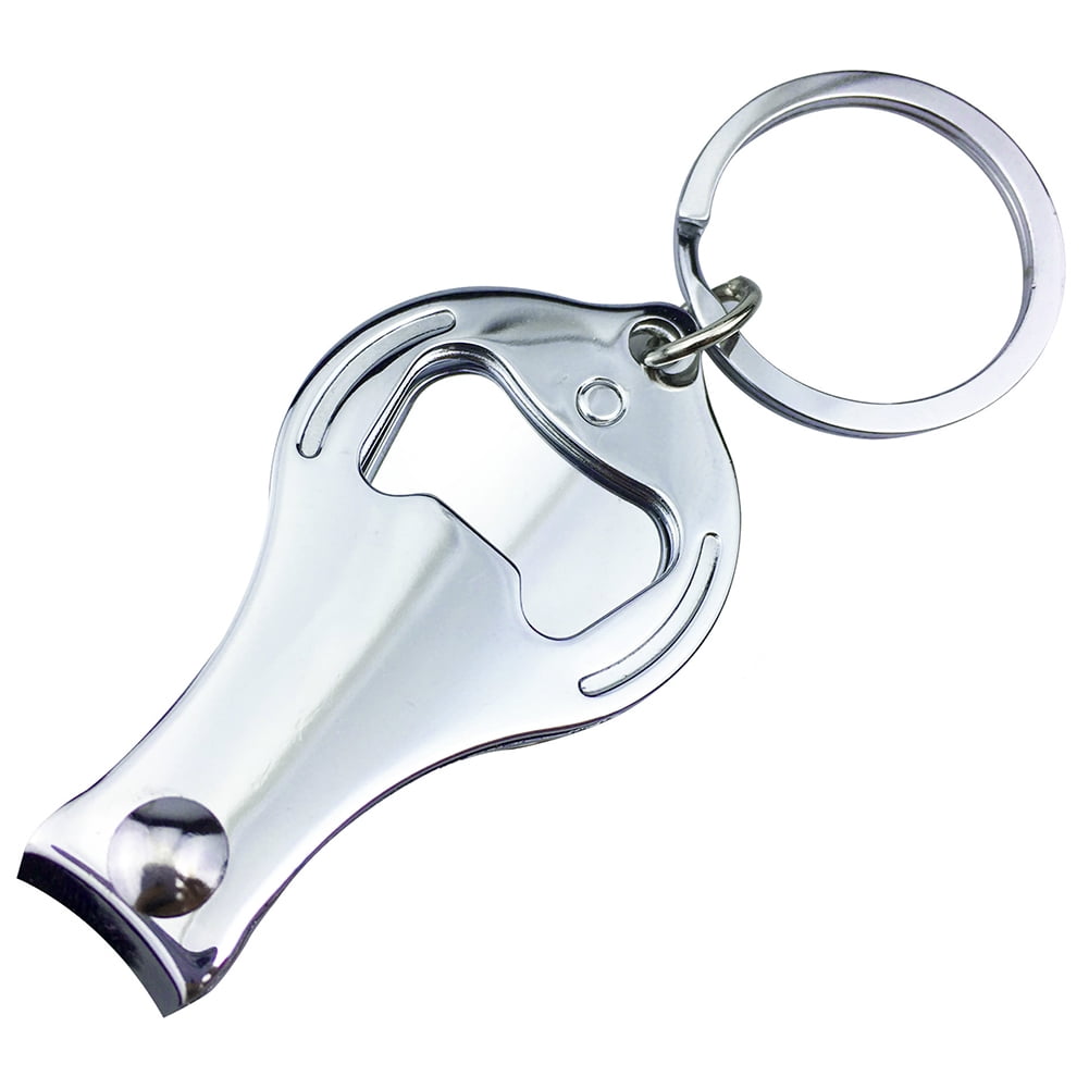 1Pc Hot Aluminum Alloy Fish Bone Keychain Beer Bottle Opener Key Chain Bar Tool 