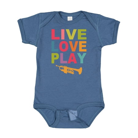 

Inktastic Live Love Play the Trumpet Gift Baby Boy or Baby Girl Bodysuit