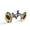 Color 1, variant on Men's Classic Stainless Steel, Beetle Ladybug Leaves Cufflinks Business Wedding Shirts, Black