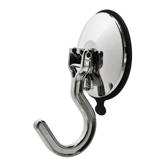 Trucker Tough Mighty Hook - Heavy Duty Suction Cup Hooks, Large, Chrome