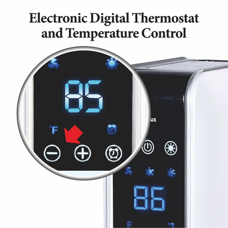 Optimus 29 in. Oscillating Tower Heater w/ Digital Optimus 29 in. Oscillating Tower Heater w/ Digital
