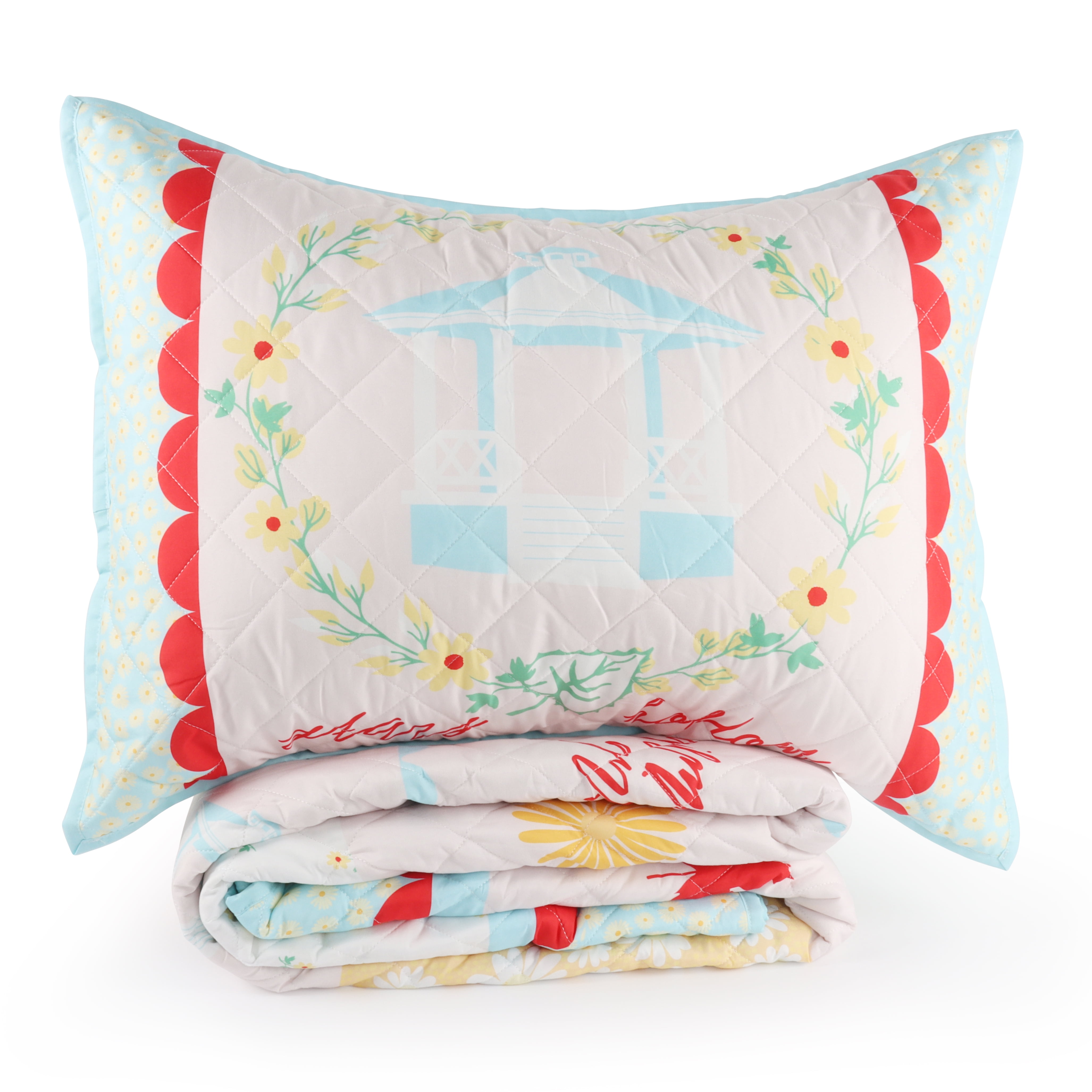 Gilmore Girls Cozy Patchwork 2 Piece Quilt & Sham Bedding Set, Twin/Full Size
