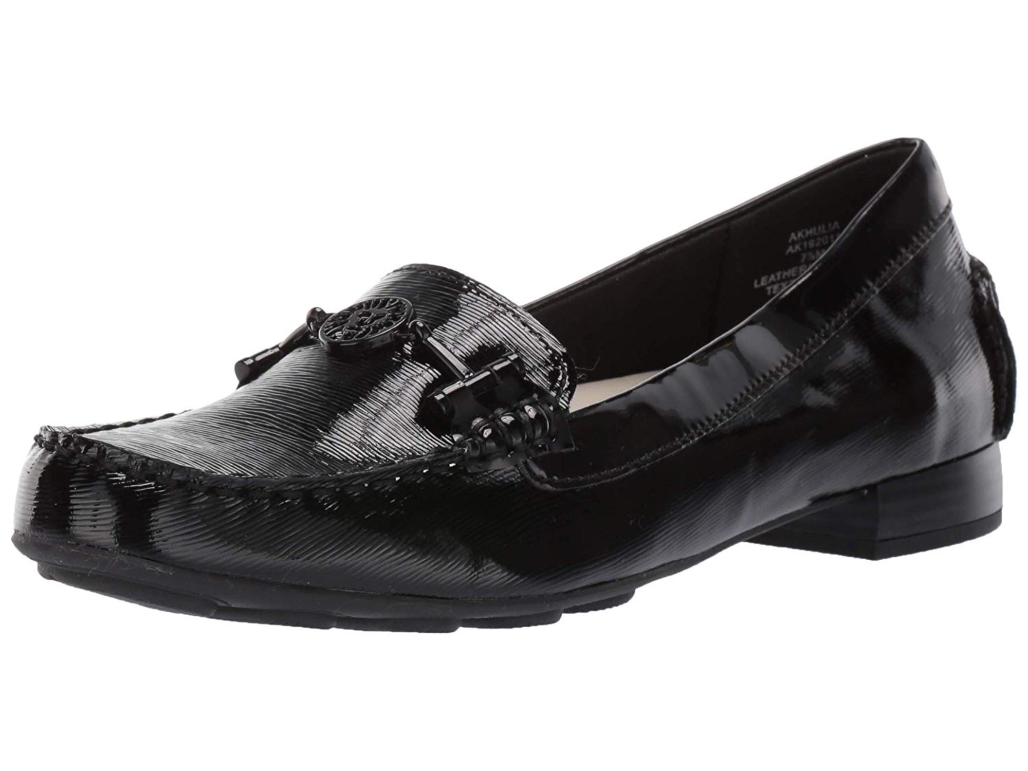 anne klein navy loafers