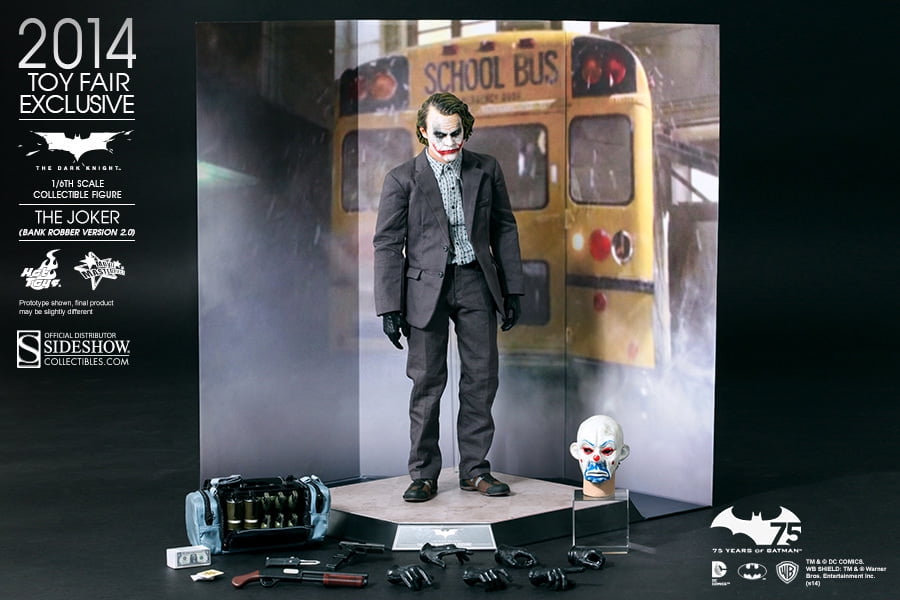 Free Ship 1//6 scale Head Sculpt Joker Heath Ledger for hot toys Robber version