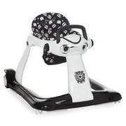 2-in-1 Charlie Baby Walker, Easy Convertible Baby Walker, Walk Behind, Height Adjustable, Speed Adjusting Wheels, 360-degree Rotating Seat, Black