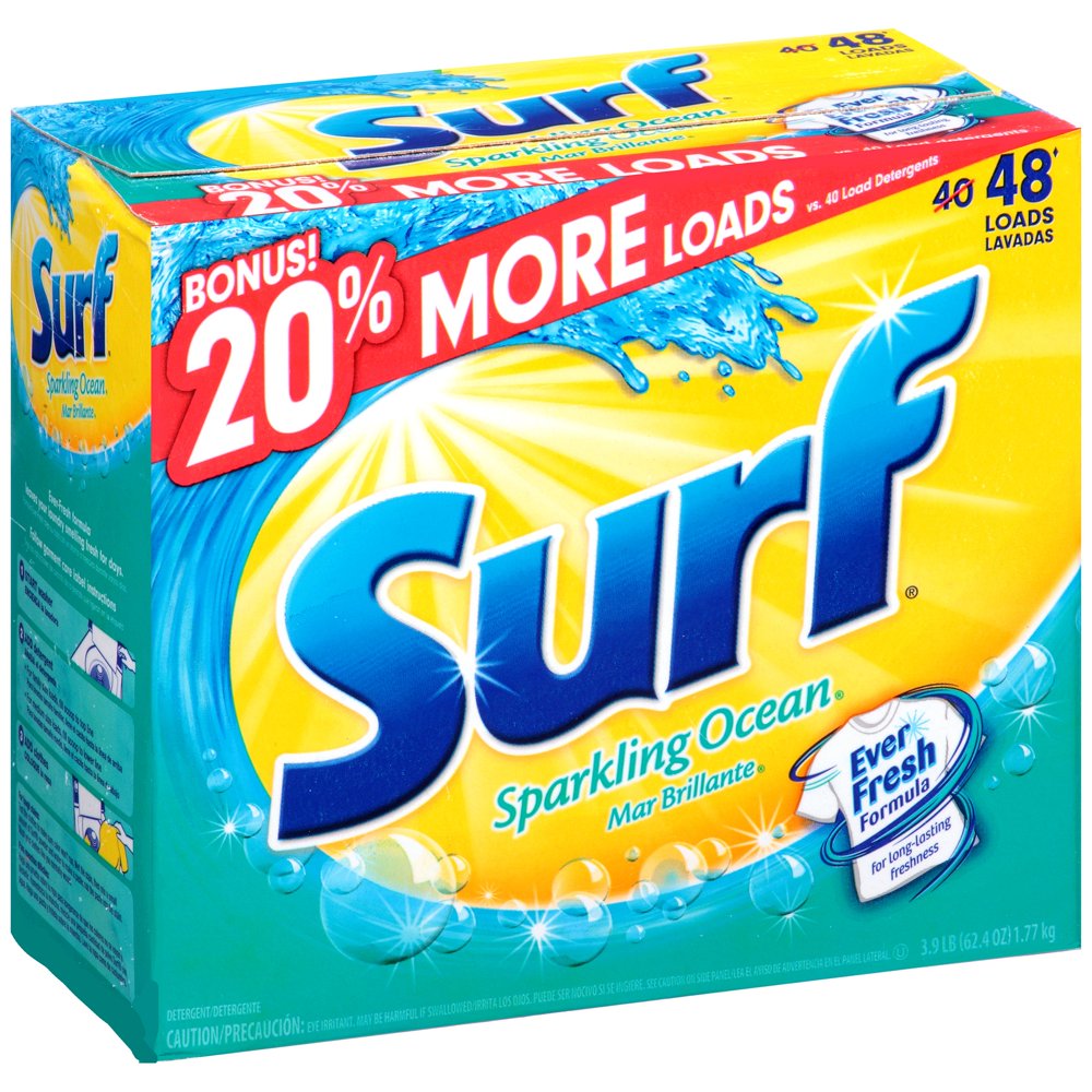Surf® Sparkling Ocean® Powder Laundry Detergent 62.4 oz. Box Walmart