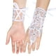 thumbnail image 2 of BRIGHTFUFU 1 par de niños Guantes de vestir Guantes de encaje sin dedo Guantes de rendimiento Guantes de las flores Guantes para la boda del escenario, 2 of 7
