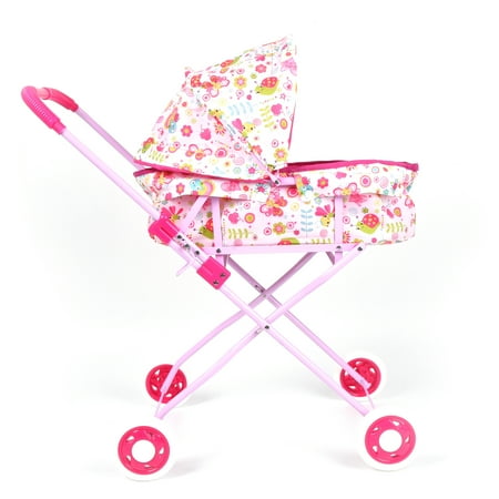pink stroller buggy doll pretty baby walmart