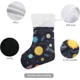 thumbnail image 3 of Coolnut Christmas Stocking Personalized Space Planet Large Candy Stocking Hanging Gift Xmas Stockings Decoration 2PCS for Family Holiday Party Ornaments Decor Fireplace, 3 of 7