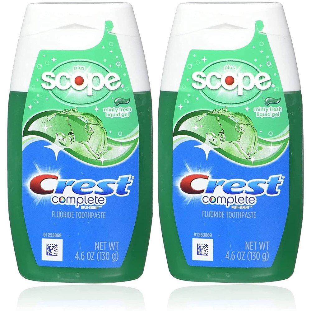 Crest Complete Whitening Plus Scope Tartar Control Toothpaste, Minty