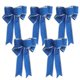 thumbnail image 5 of 5 lazos de tela brillantes para Navidad, adornos de lazo con nudo para árbol de Navidad (azul), 5 of 6
