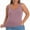 Purple, variant on Fanxing Women Plus Size Tank Tops with Built-in Padded Bra Adjustable Strap V-Neck Camisole Cotton Cami Shirts Purple,L