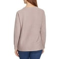 thumbnail image 2 of Ella Moss Womens Sweater V-Neck Long Sleeves Ribbed Soft Size: XL, Color: Mauve, 2 of 6