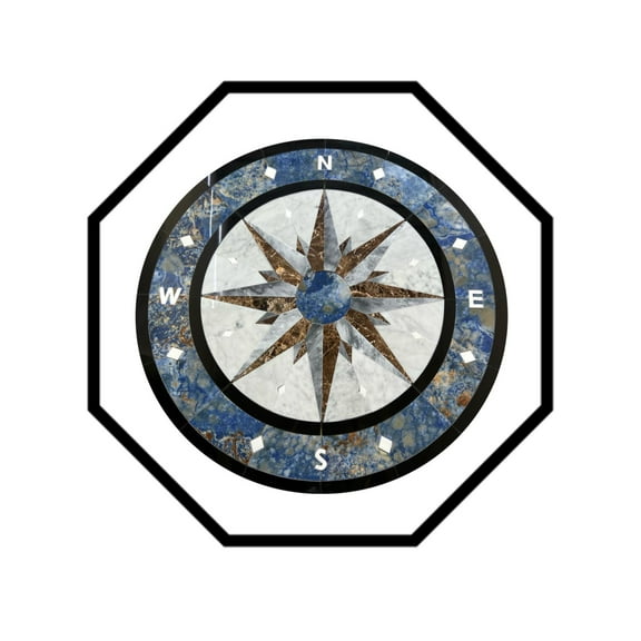 Floor Marble Medallion Octagon 36''x36''