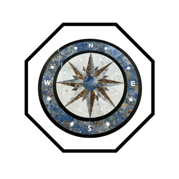 Floor Marble Medallion Octagon 36''x36''