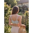 thumbnail image 6 of DARING DIVA Lace Trim Nursing Bra Deep V Crossover Adjustable Straps XXL Gray, 6 of 6