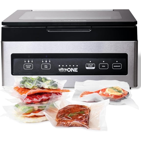 Avid Armor USV1 Chamber Vacuum Sealer, Compact Stainless Steel Food Sealer
