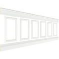 thumbnail image 3 of Ekena millwork 94 1/2"L (Adjustable 32"H to 36"H) Ashford Square Panel Traditional Wainscot Paneling Kit, 3 of 9