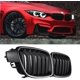thumbnail image 1 of Parrilla F30 - Parrilla Frontal Tipo Riñón Negra Para Bmw Serie 3 F30 F31 320I 328I 328D 330E 330I 335I 340I 328I (Negro Mate, Listones Dobles), 1 of 5