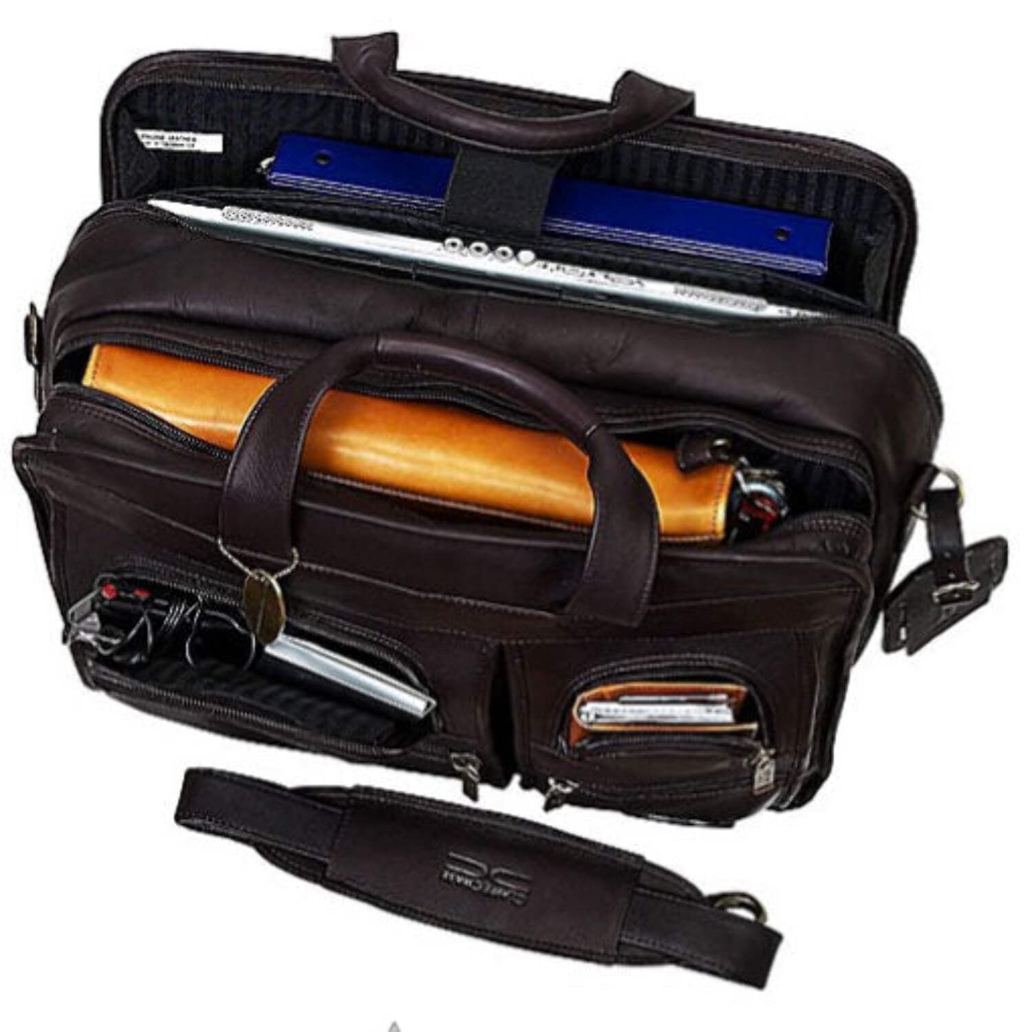 Claire Chase 151E-cafe Executive Computer Briefcase - Cafe