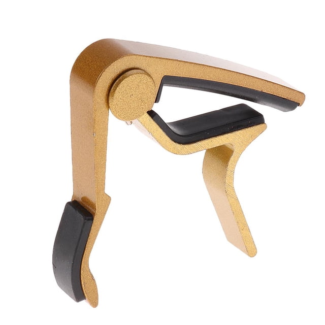 Aleación De Aluminio Ukulele / Guitarra Eléctrica Acústica Capo Clamp Tune Changer Cuerda Instrumento Partes 3.15x3.15inch Oro CUTICAT Pinza de afinación de capo de guitarra