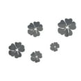 thumbnail image 1 of 5PCS Flower Mirror Flower Pattern Wall Sticker 3D Home Decoration Wall Art DIY Wall Stickers(Black), 1 of 5