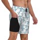 thumbnail image 2 of Balery Hand Drawn Turtle Bañador para hombre, shorts de playa de secado rápido con entrepierna y forro de compresión-XX-Large, 2 of 6