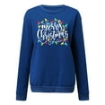 thumbnail image 1 of Chandail de Noël pour Femmes Imprimé de Vacances chandail Chaud Col Rond Cardigan Mi-Long Fermeture Veste à Capuche Mode Manches Longues Chandail de Noël, 1 of 6