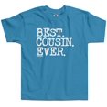 thumbnail image 2 of Threadrock Little Boys Best Cousin Ever Toddler T-Shirt 2T Turquoise, 2 of 2